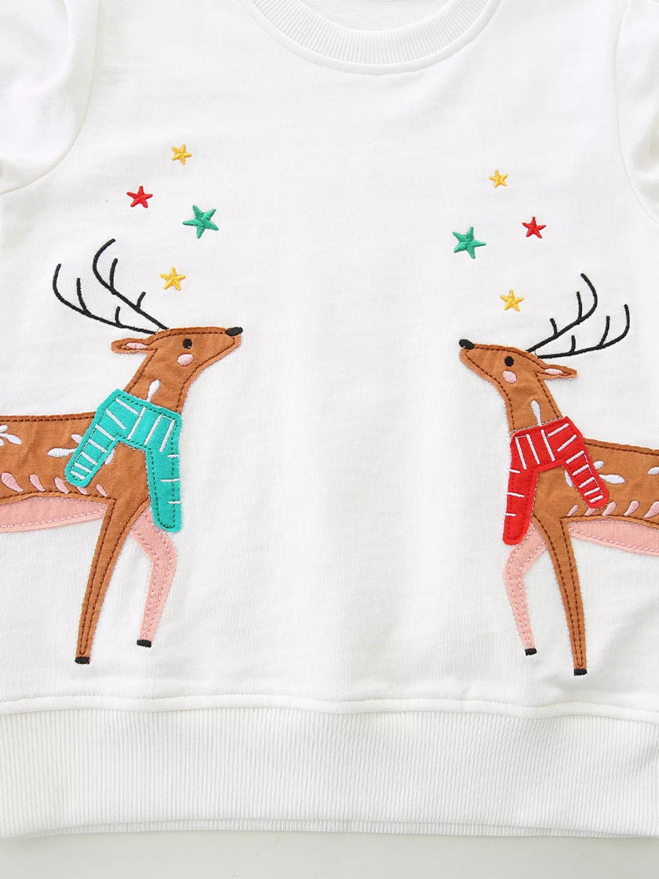 Children's Reindeer Embroidered Sweatshirt - PBNJ FASHIONS