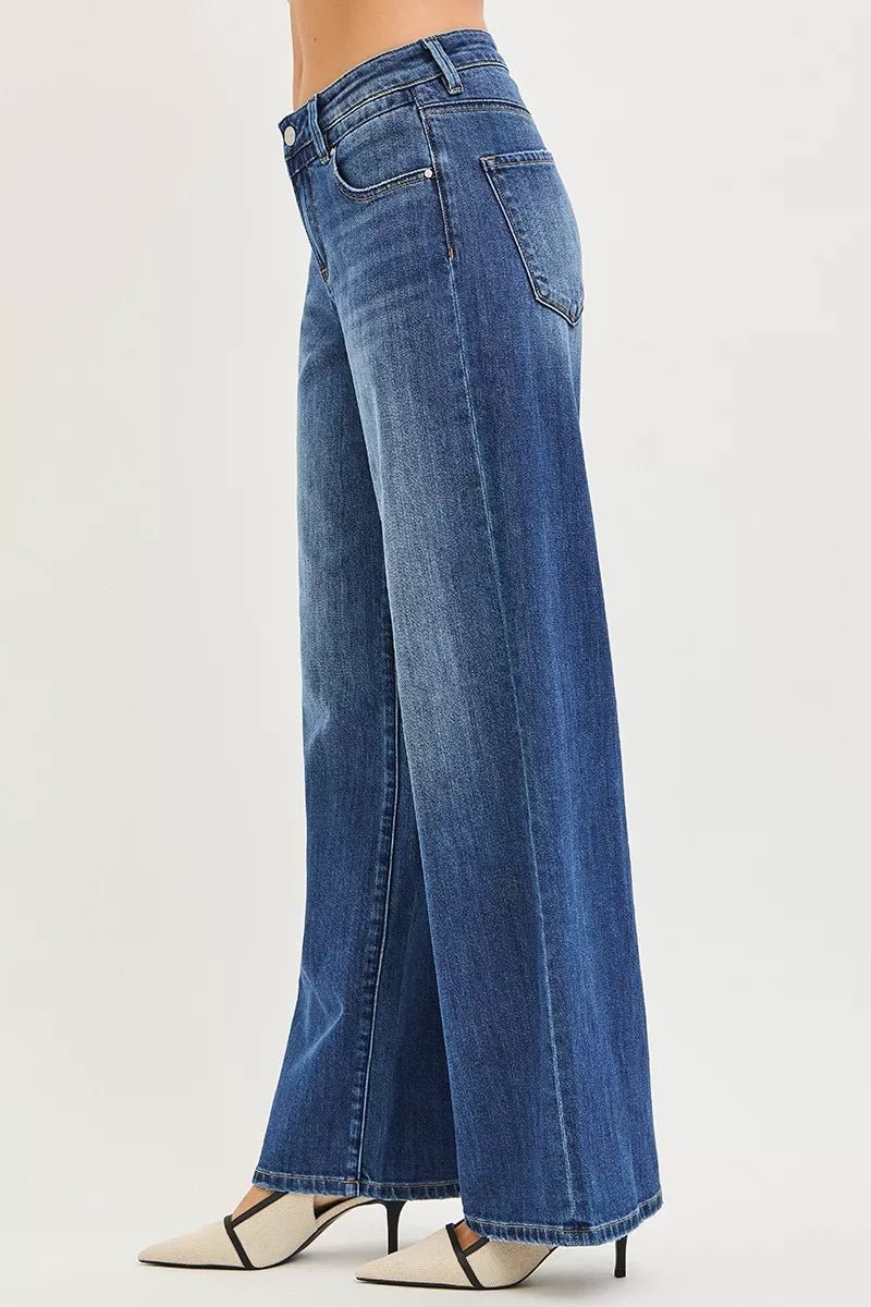 RISEN Slouchy Baggy Jeans with Pockets - PBNJ FASHIONS