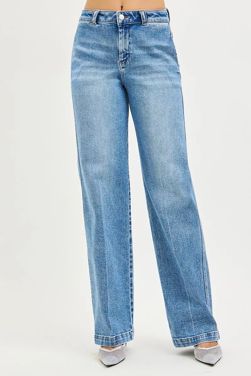 RISEN Slouchy Straight Jeans - PBNJ FASHIONS