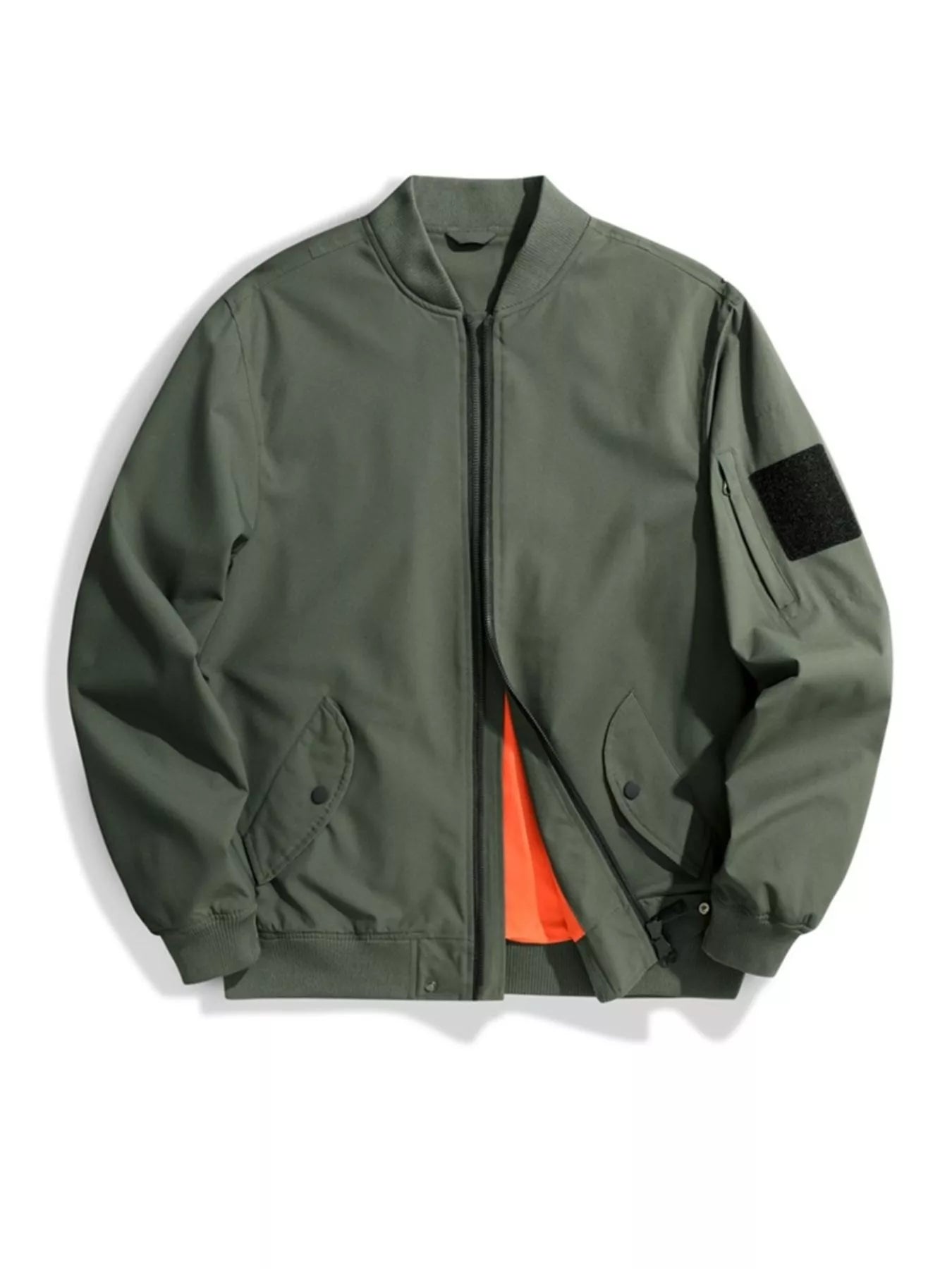 Men's Plus Size Zip Up Long Sleeve Jacket - PBNJ FASHIONS