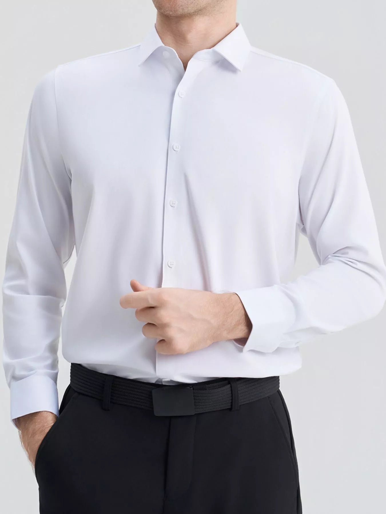 Men's Full Size Slim Fit Long Sleeve Shirt Plus Size - PBNJ FASHIONS