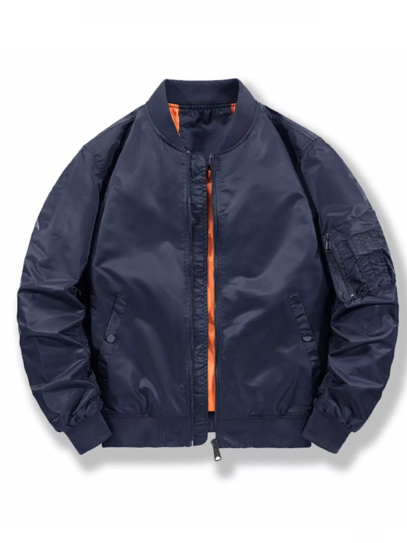 Men's Plus Size Casual Lightweight Bomber Jacket - PBNJ FASHIONS