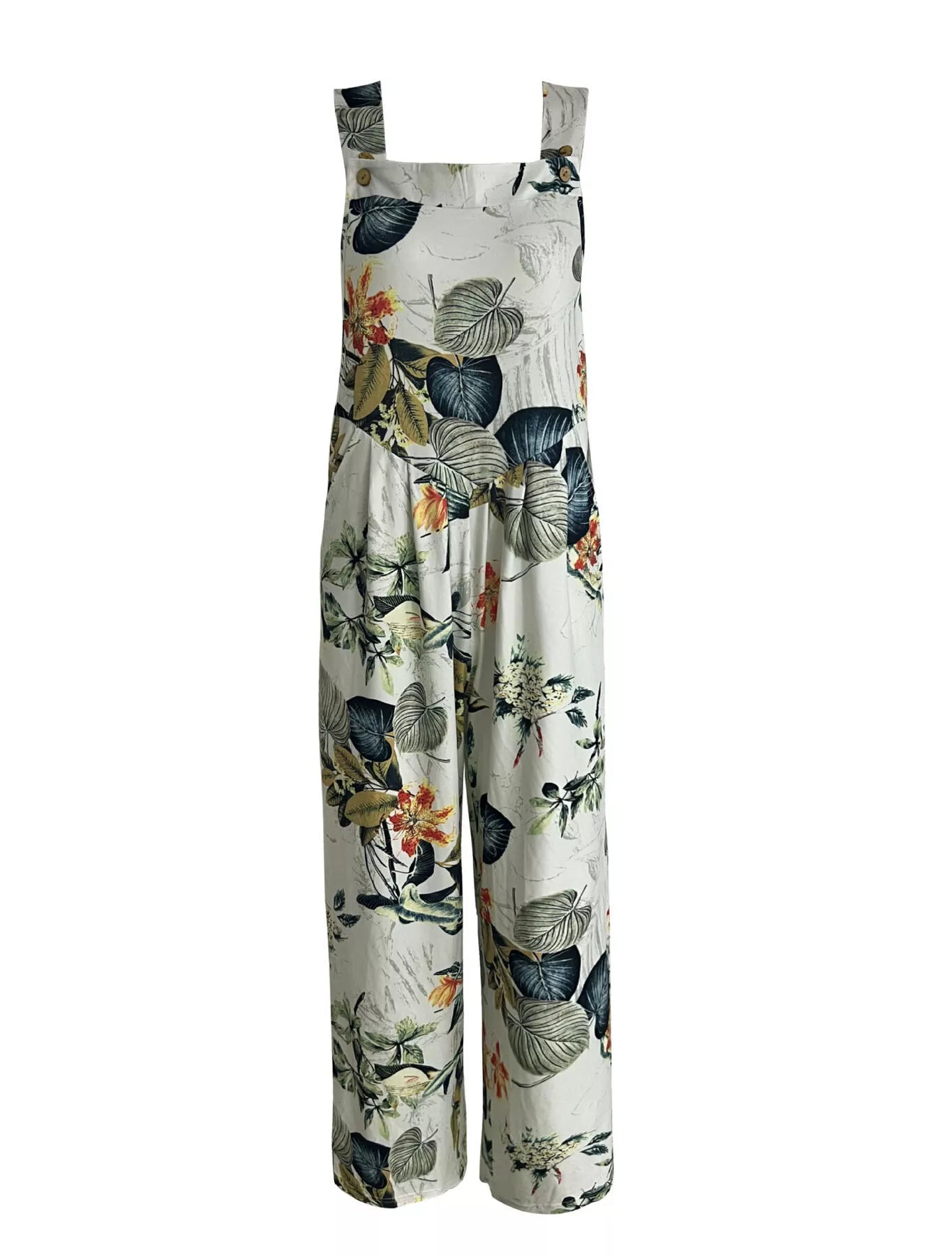 Plus Size Printed Wide Leg Jumpsuit - PBNJ FASHIONS