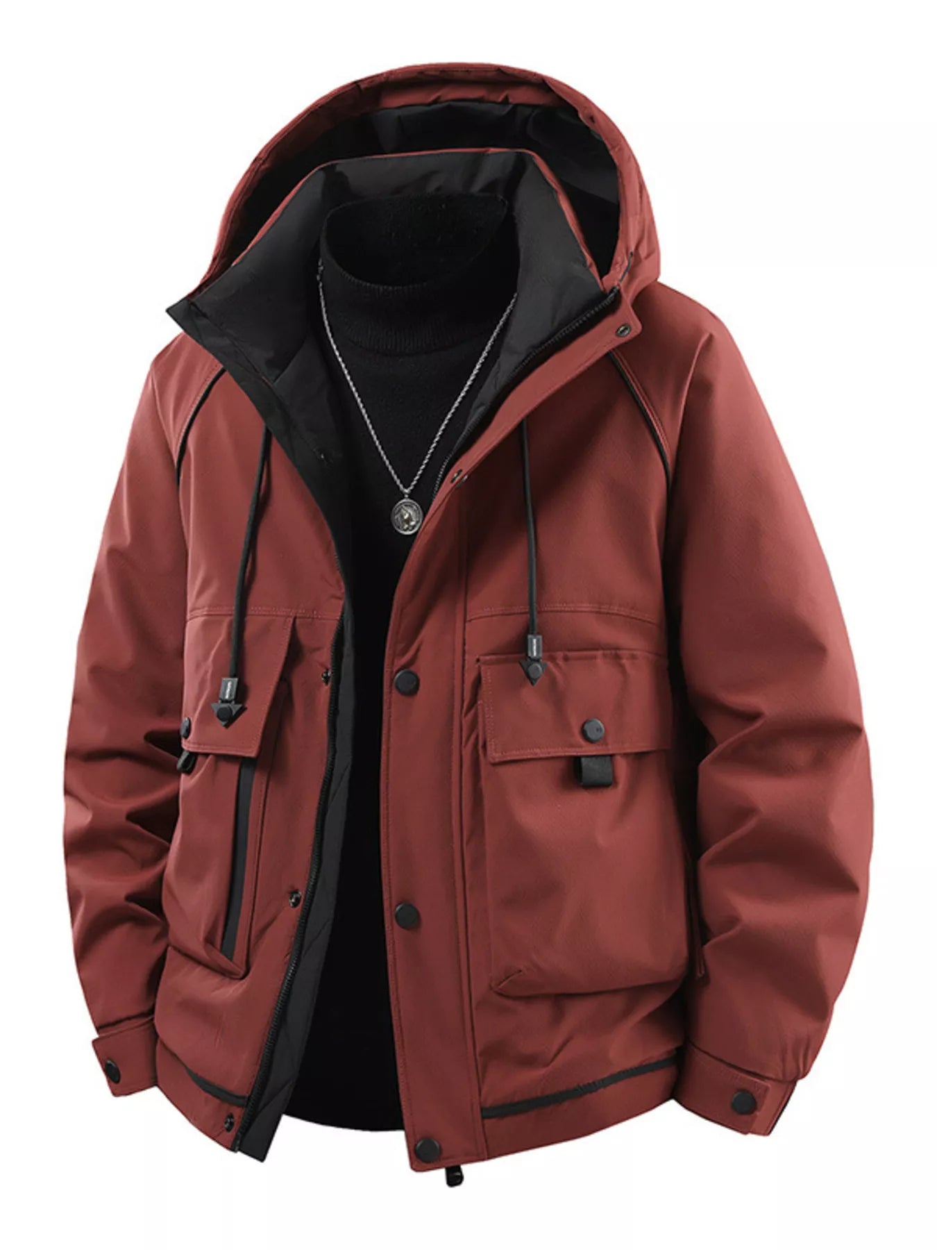 Men's Plus Size Hooded Padded Winter Jacket - PBNJ FASHIONS