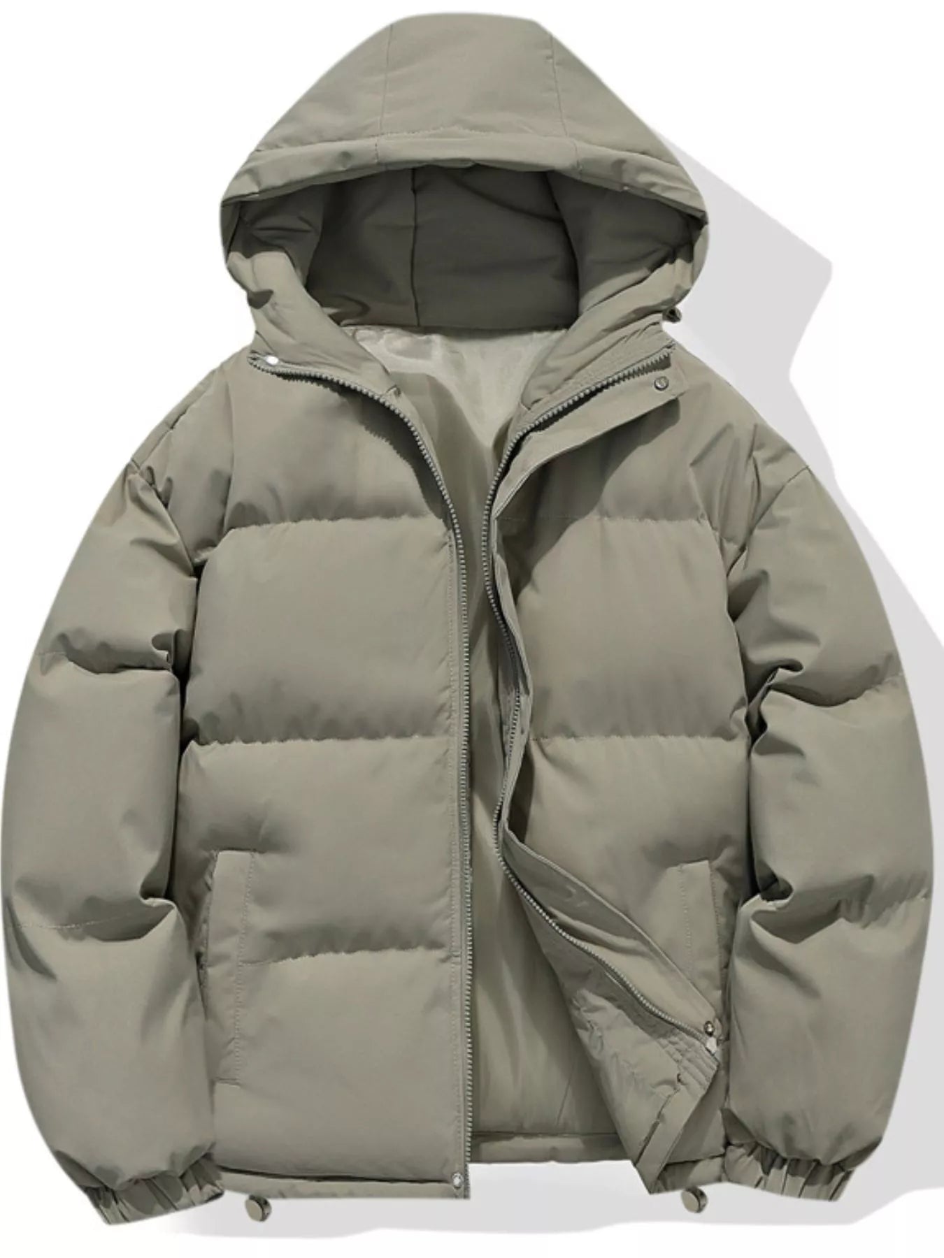 Men's Plus Size Hooded Padded Winter Coat - PBNJ FASHIONS