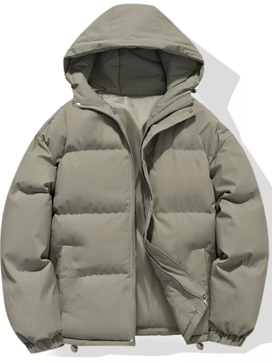 Men's Plus Size Hooded Padded Winter Coat - PBNJ FASHIONS