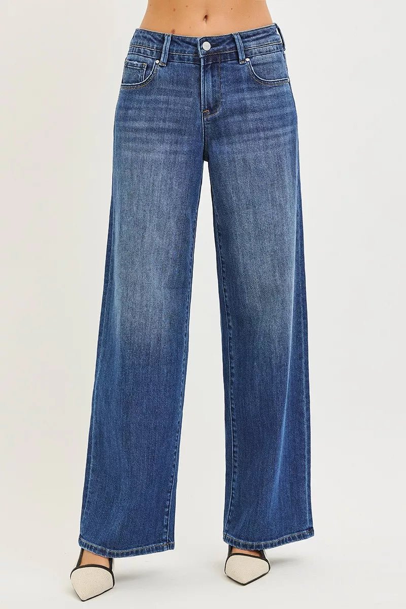 RISEN Slouchy Baggy Jeans with Pockets - PBNJ FASHIONS