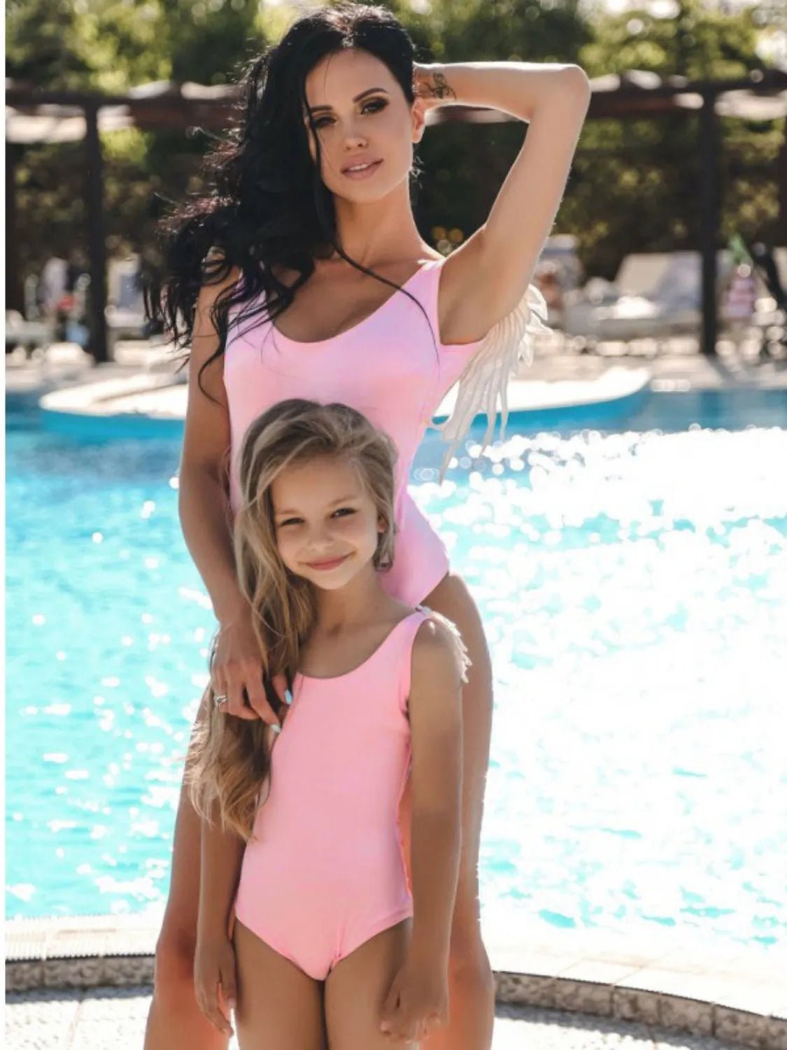 Backless Wide Strap Parent - Child Swimwear - PBNJ FASHIONS