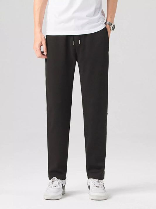 Men's Plus Size Casual Drawstring Straight - Leg Pants - PBNJ FASHIONS