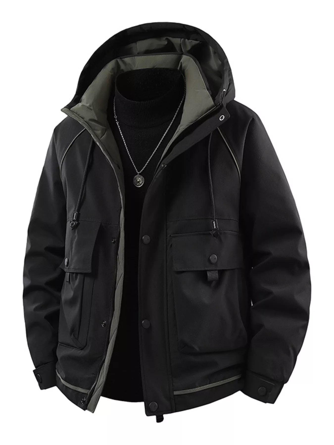Men's Plus Size Hooded Padded Winter Jacket - PBNJ FASHIONS