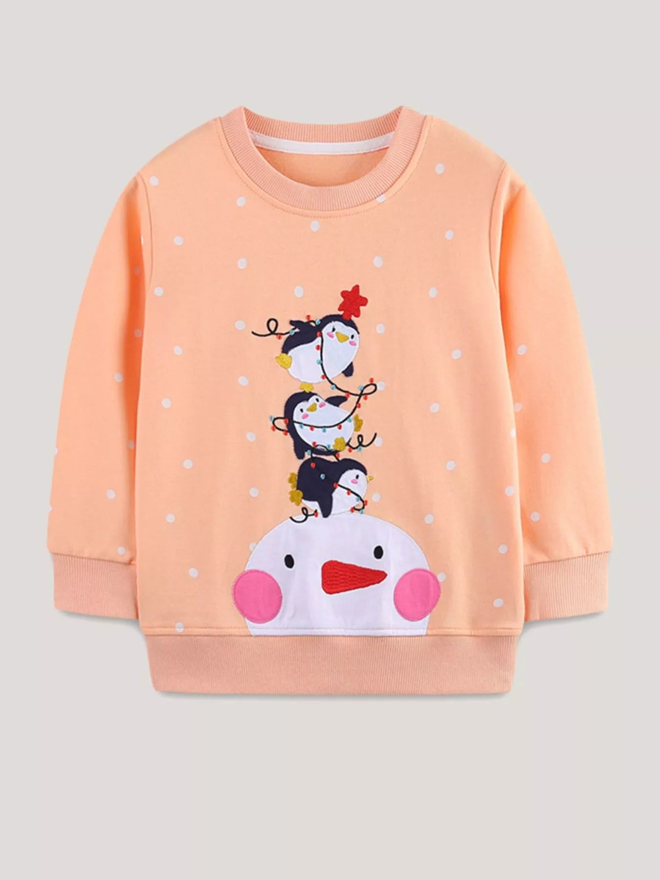 Children's Penguin Round Neck Sweatshirt - PBNJ FASHIONS