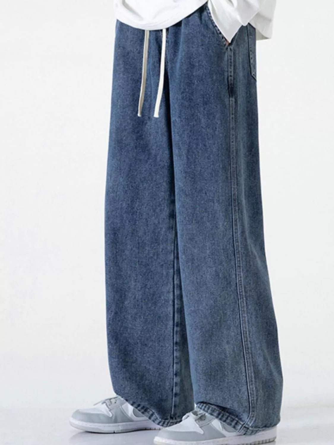Men's Full Size Loose Fit Drawstring Jeans Plus Size - PBNJ FASHIONS