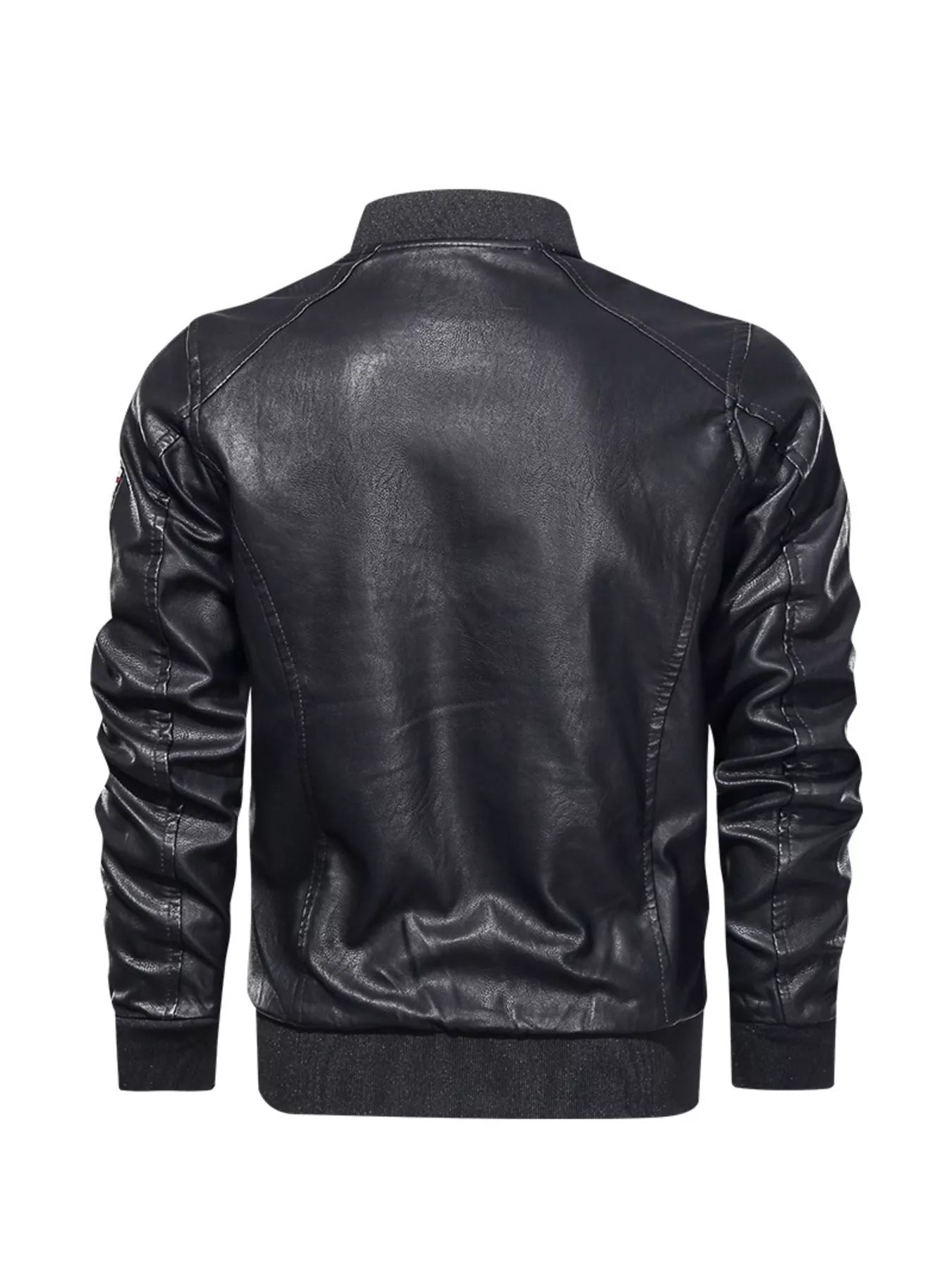 Men's Plus Size Zip Up Leather Jacket - PBNJ FASHIONS
