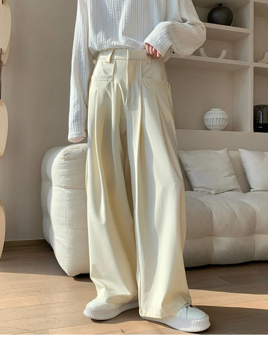 Men's Full Size Wide Leg Pleated Casual Pants Plus Size - PBNJ FASHIONS
