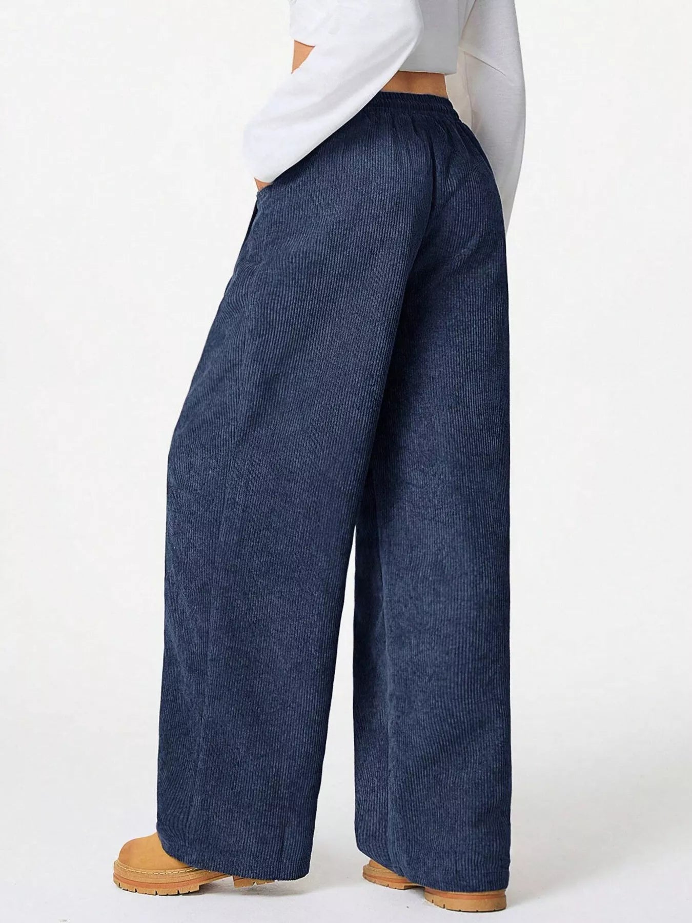 Casual Corduroy Wide Leg Pants - PBNJ FASHIONS