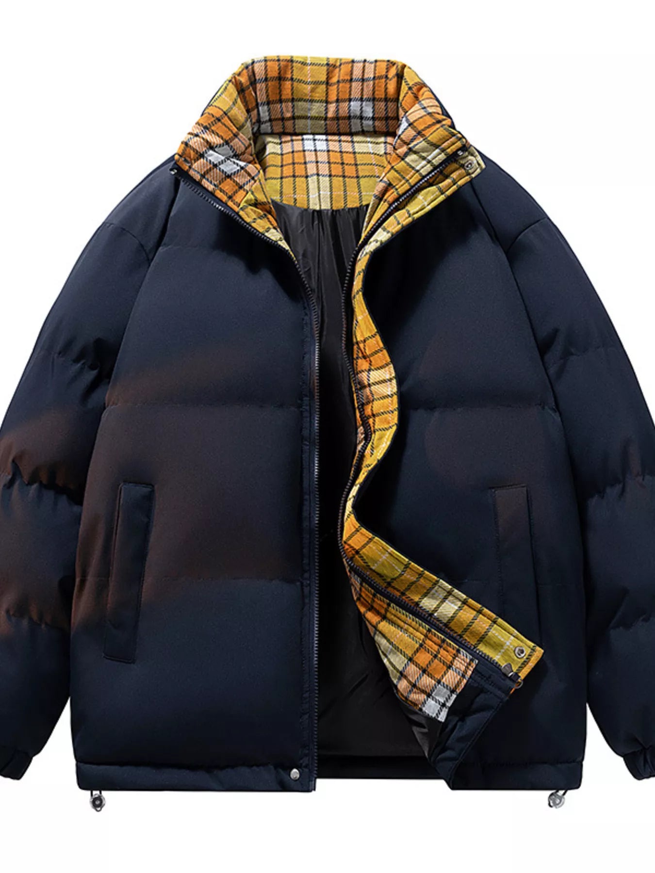 Men's Full Size Zip Up Padded Winter Coat Plus Size - PBNJ FASHIONS