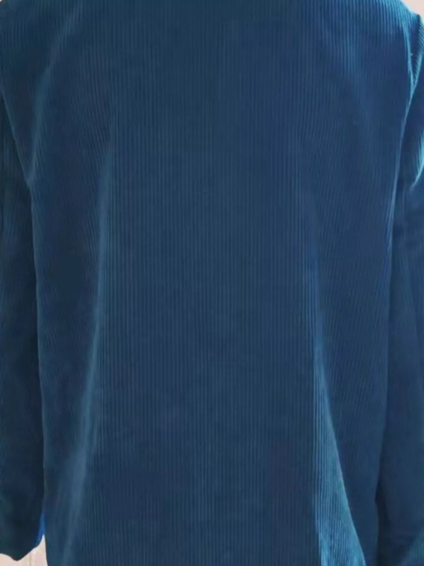 Corduroy Lapel Collar Casual Blazer - PBNJ FASHIONS