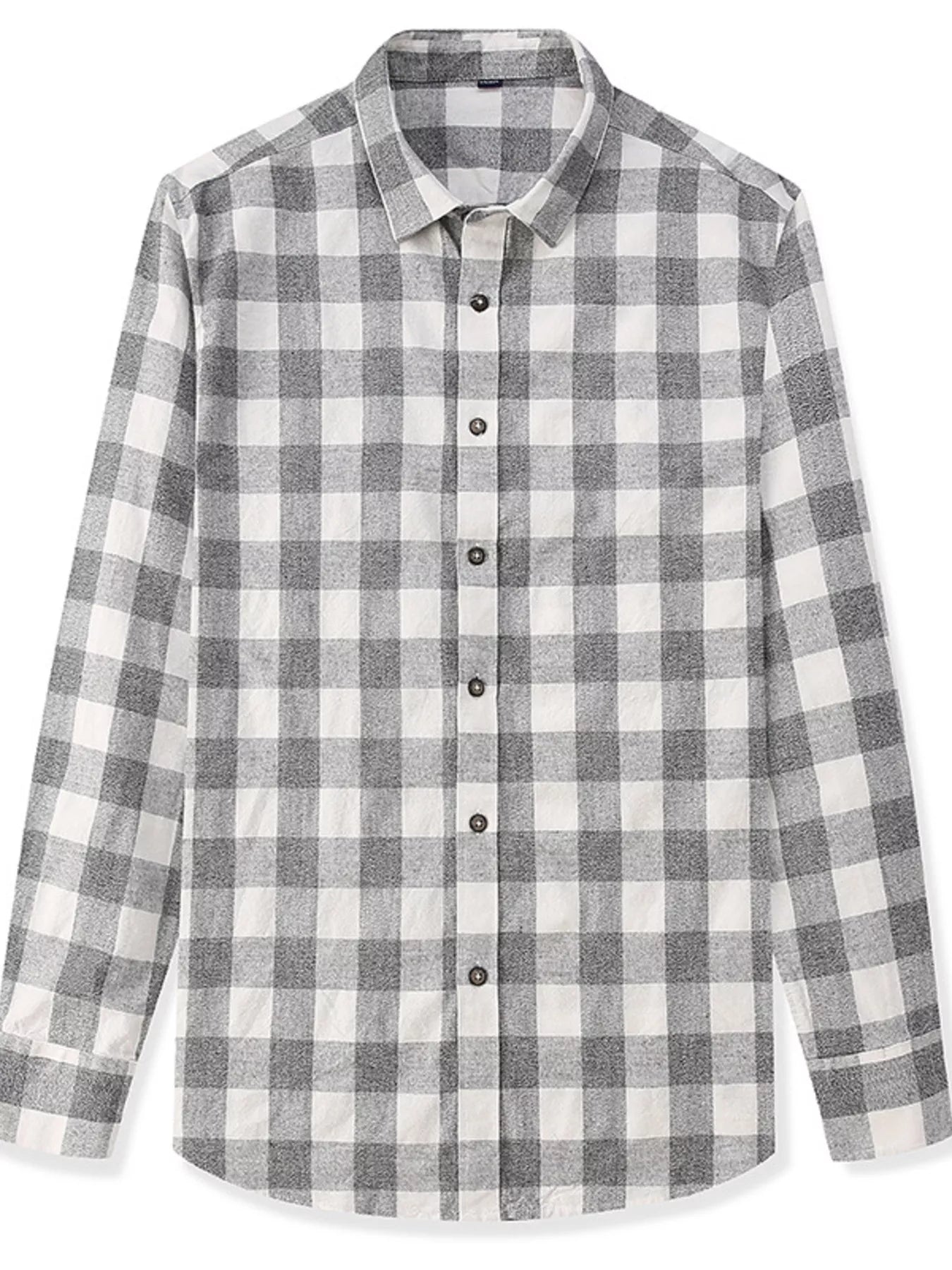 Men's Full Size Casual Plaid Button Up Shirt Plus Size - PBNJ FASHIONS
