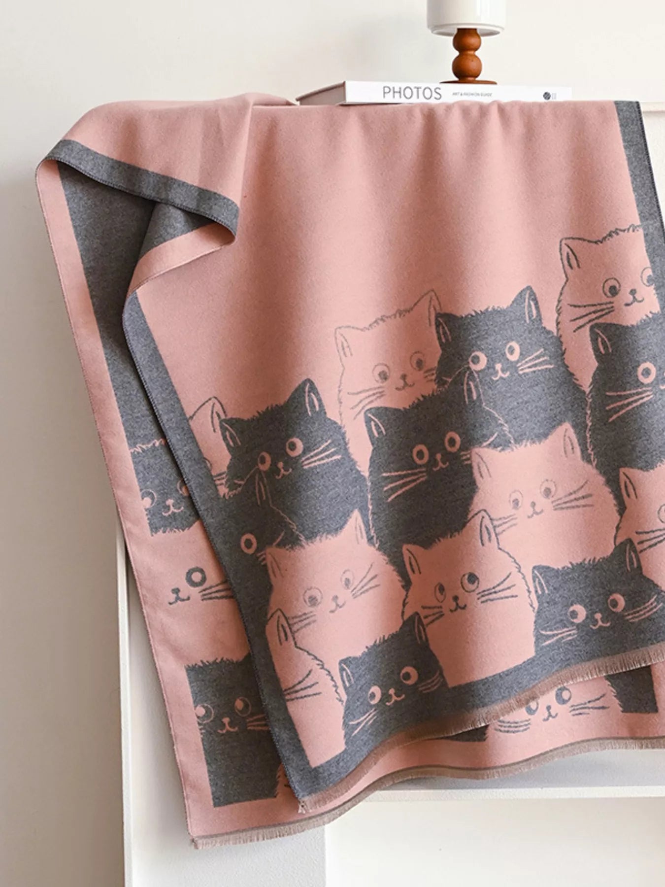Cute Cat Pattern Knitted Scarf - PBNJ FASHIONS