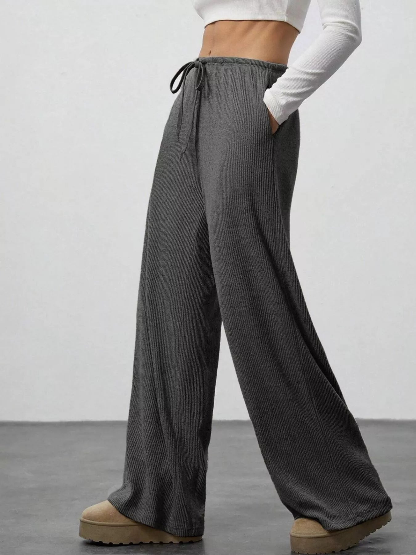 Relaxed Fit Drawstring Pants - PBNJ FASHIONS