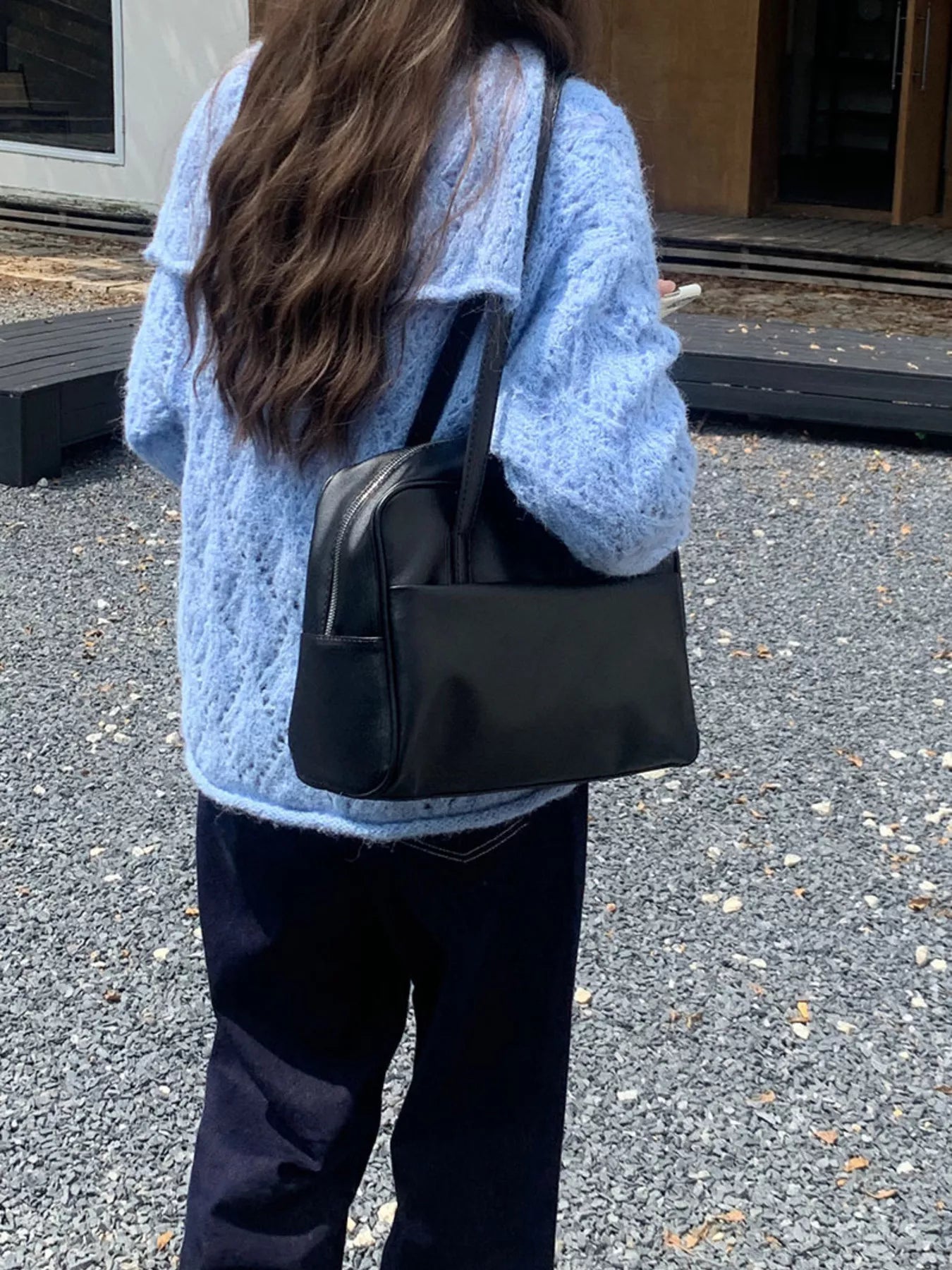 Classic Style Faux Leather Tote Bag - PBNJ FASHIONS