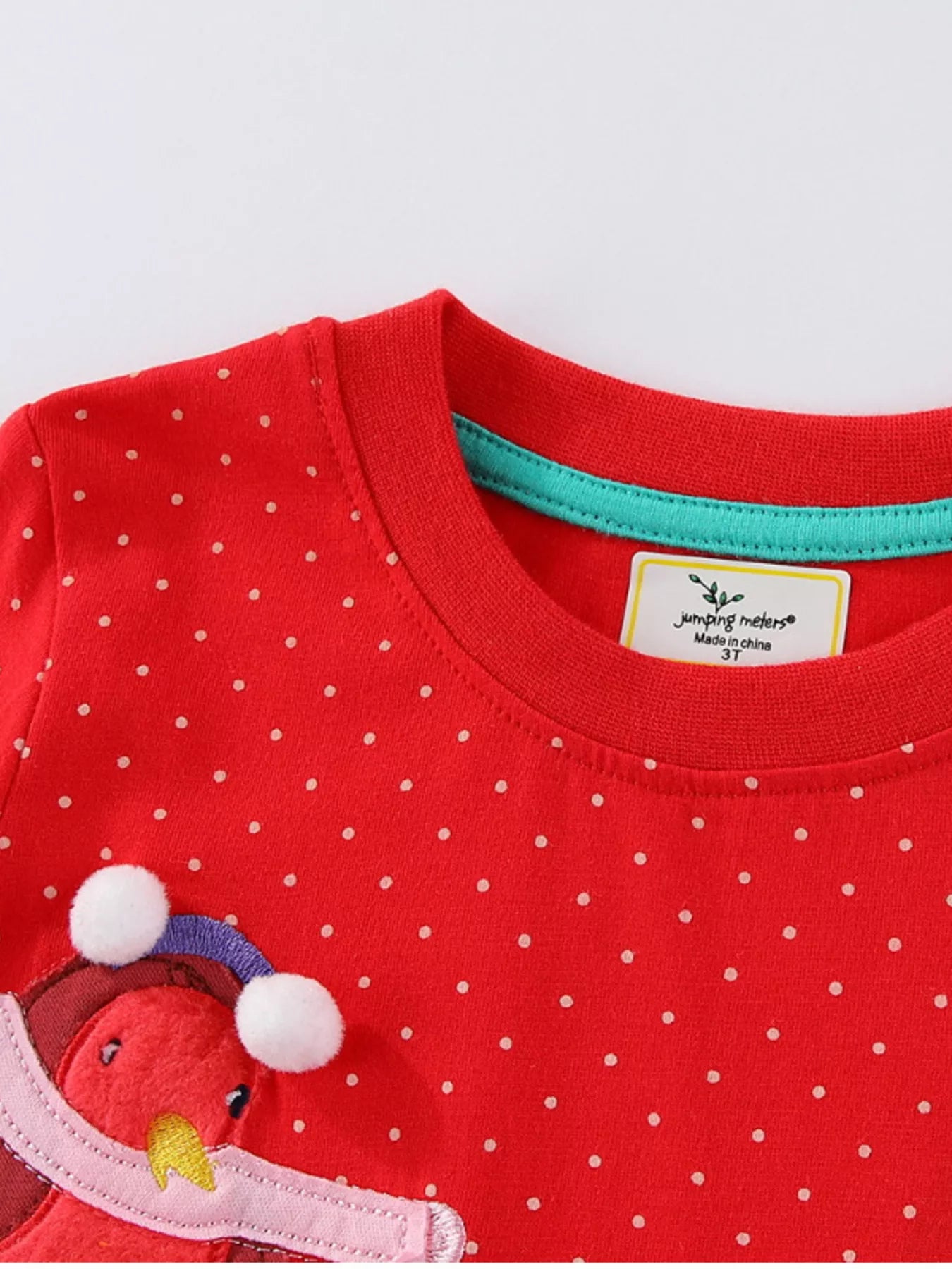 Children's Animal Applique Long Sleeve Dress - PBNJ FASHIONS
