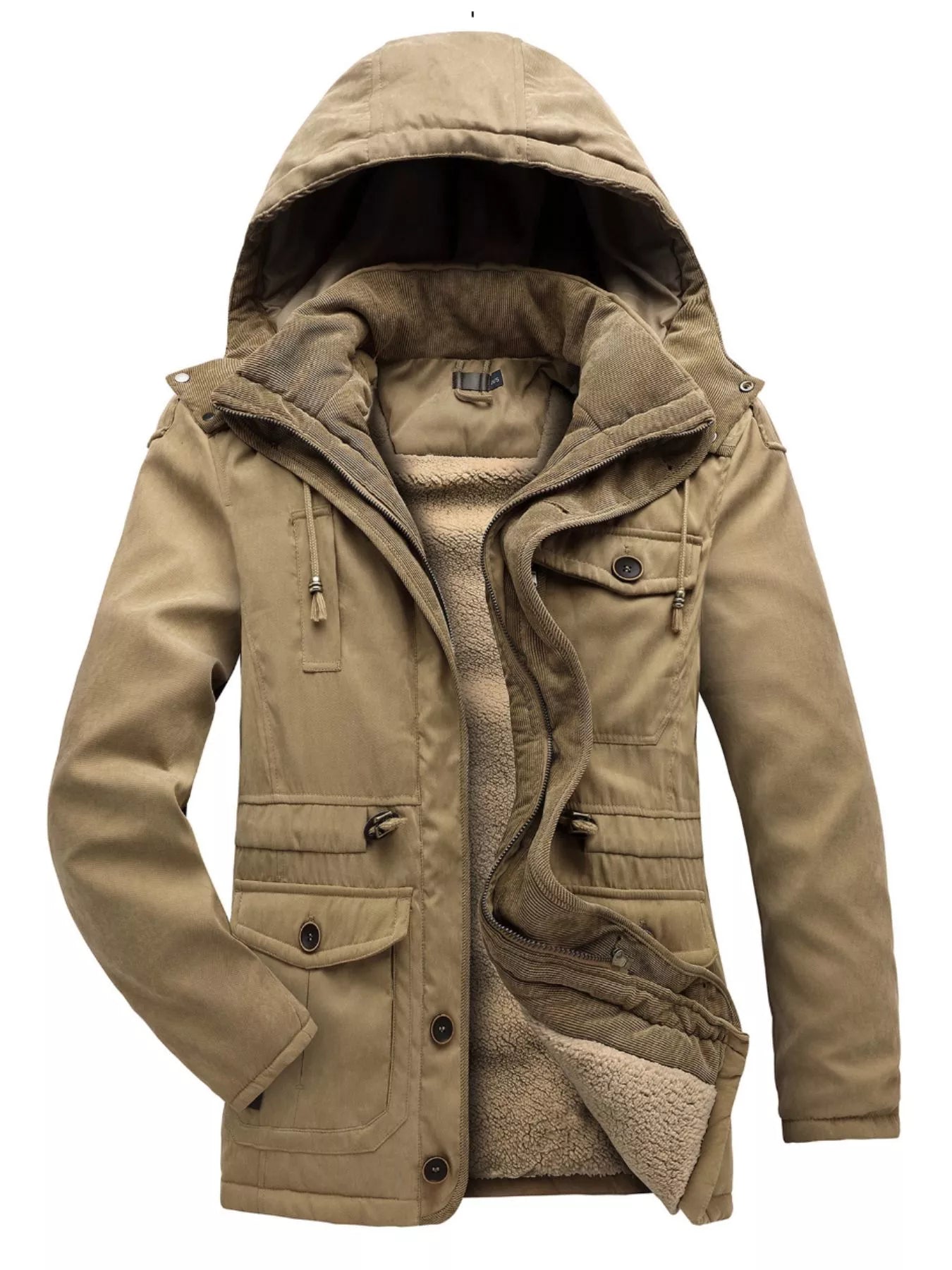 Men's Winter Hooded Zip Up Jacket - PBNJ FASHIONS