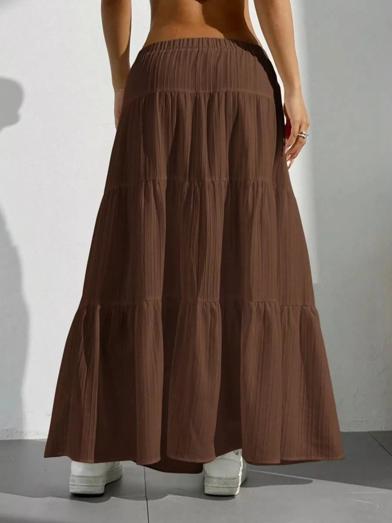 Flowy Tiered Maxi Skirt - PBNJ FASHIONS