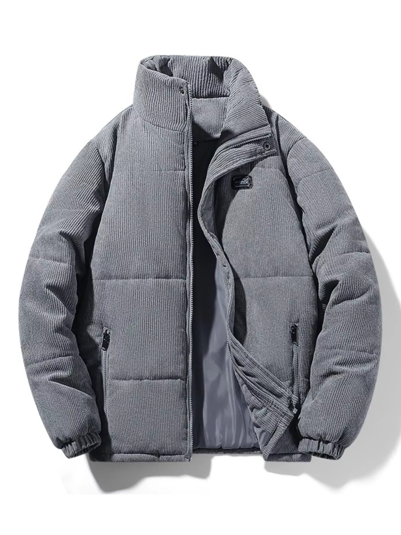 Men's Plus Size Corduroy Padded Winter Coat - PBNJ FASHIONS