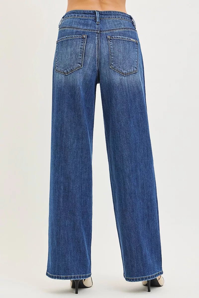 RISEN Slouchy Baggy Jeans with Pockets - PBNJ FASHIONS