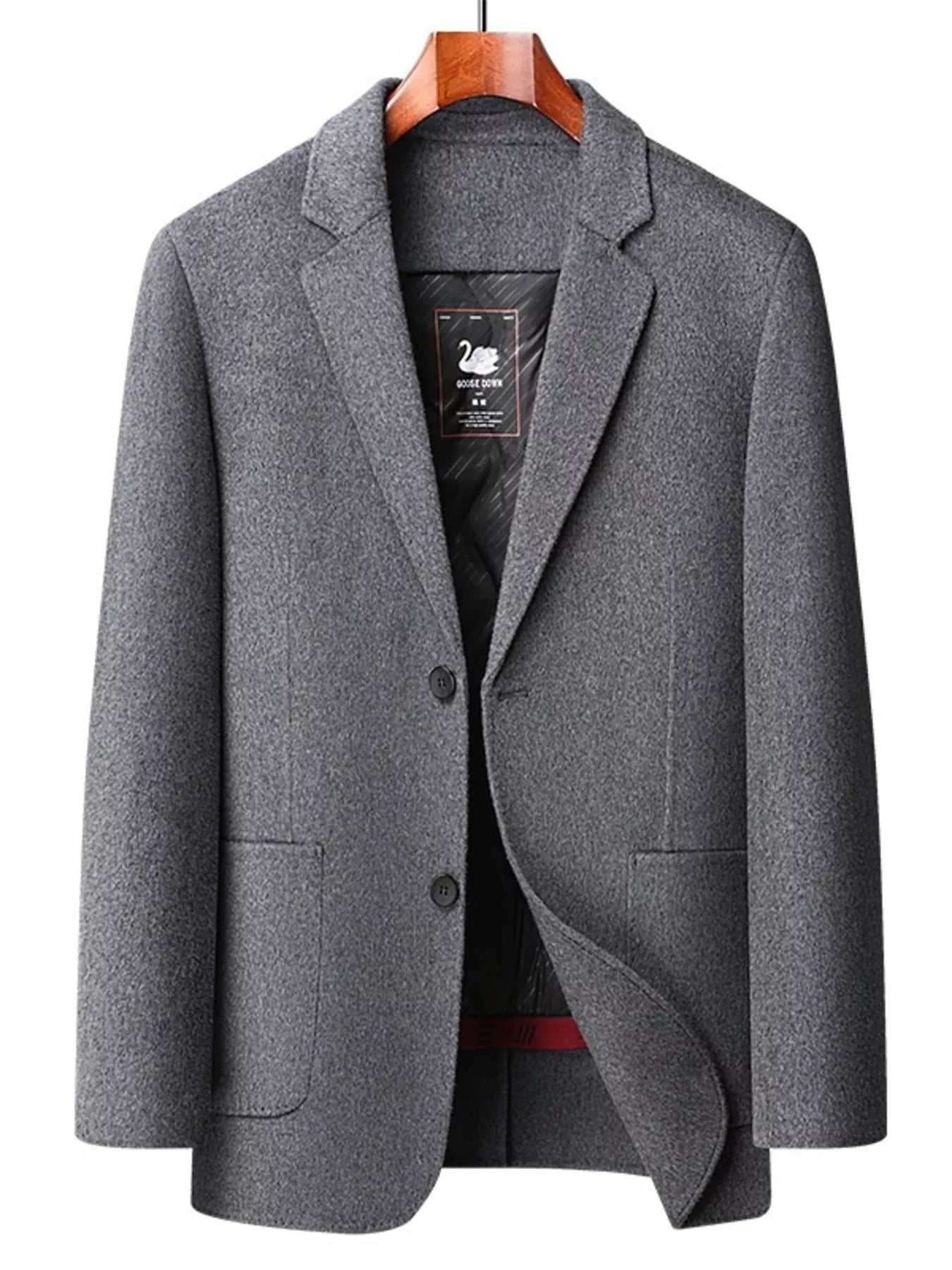 Men's Plus Size Button Up Long Sleeve Coat - PBNJ FASHIONS
