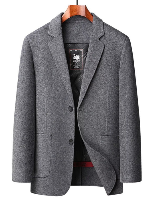 Men's Plus Size Button Up Long Sleeve Coat - PBNJ FASHIONS