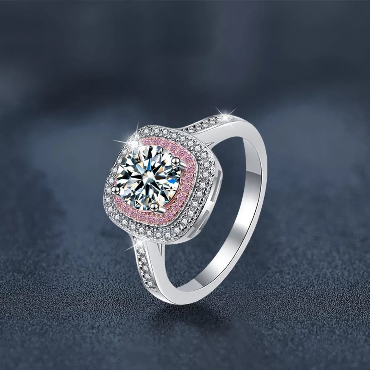 1 Carat Moissanite 925 Sterling Silver Ring - PBNJ FASHIONS