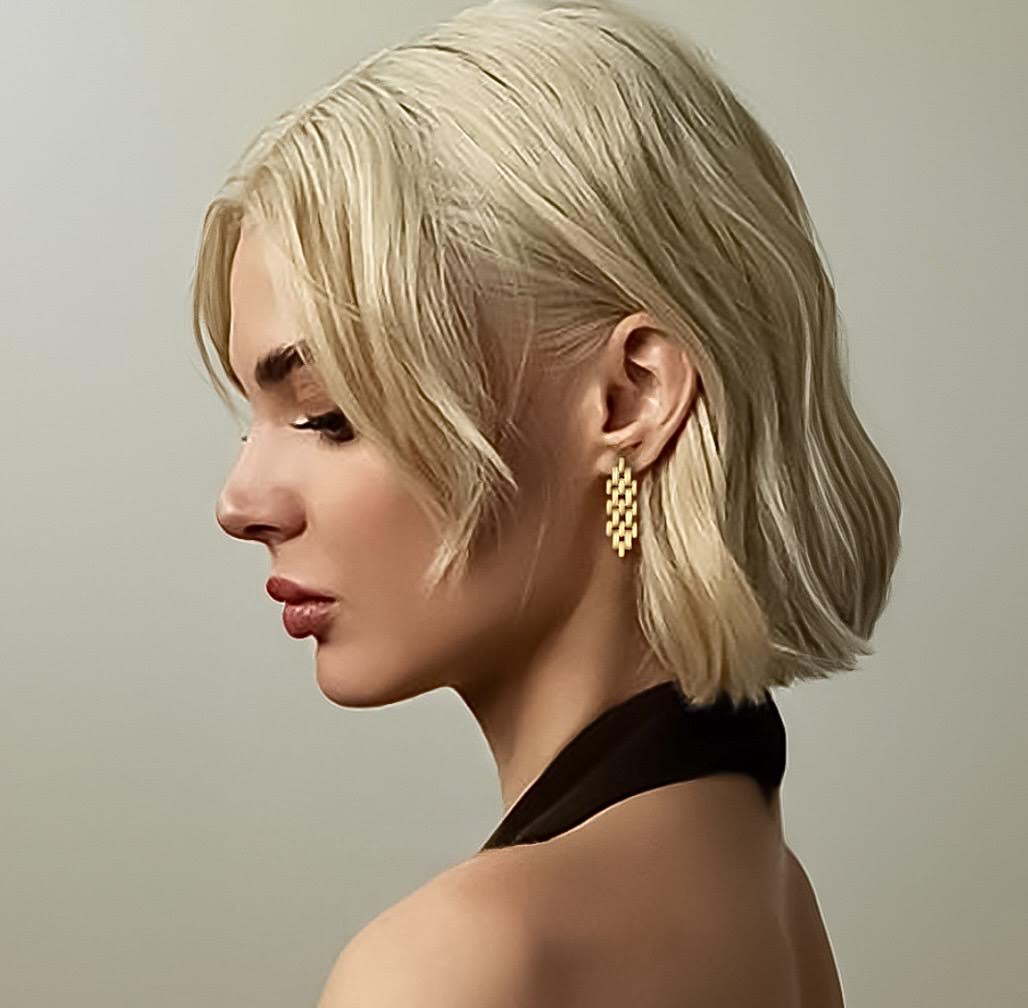ER004G B.Tiff Gold Ripple Earrings - PBNJ FASHIONS