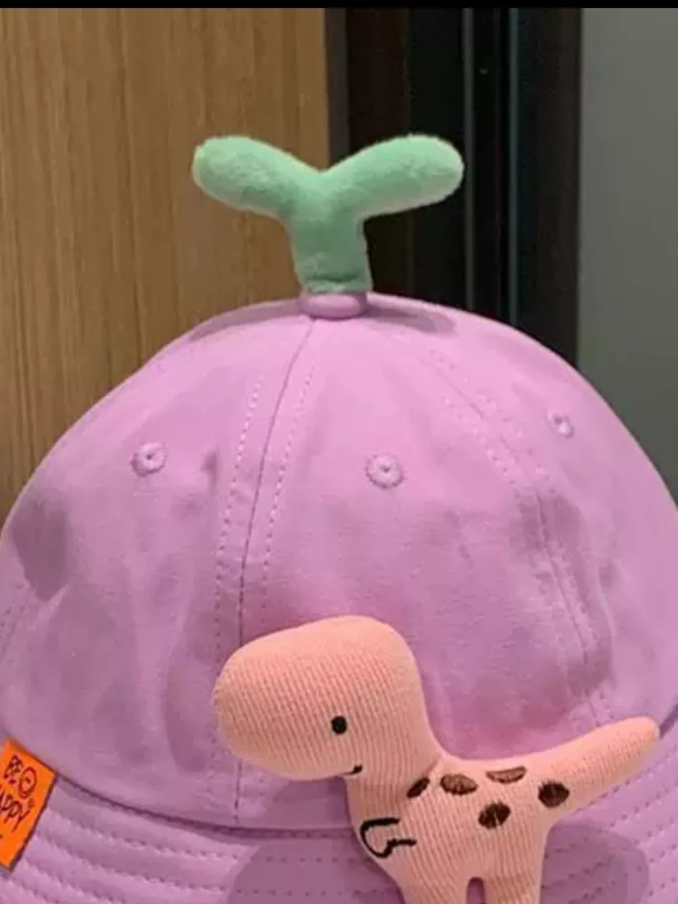 Children's Dinosaur & Sprout Decor Bucket Hat - PBNJ FASHIONS