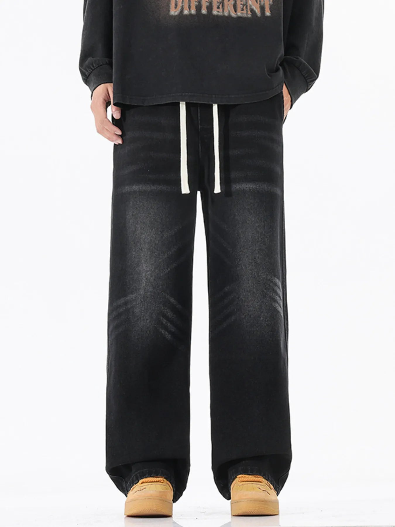 Men's Full Size Wash Wide Leg Jeans Plus Size - PBNJ FASHIONS