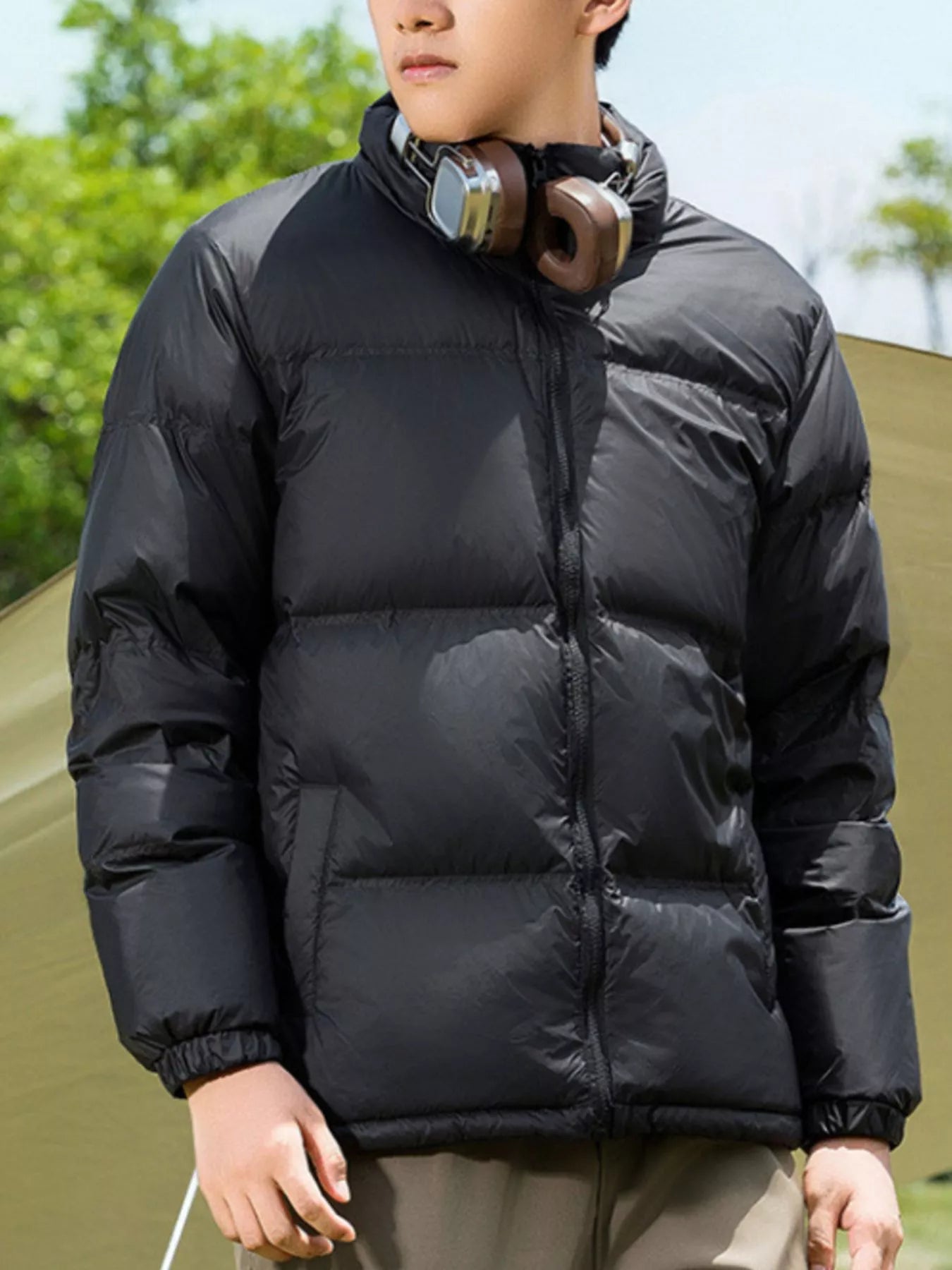 Men's Full Size Lightweight Packable Zip Up Puffer Jacket Plus Size - PBNJ FASHIONS