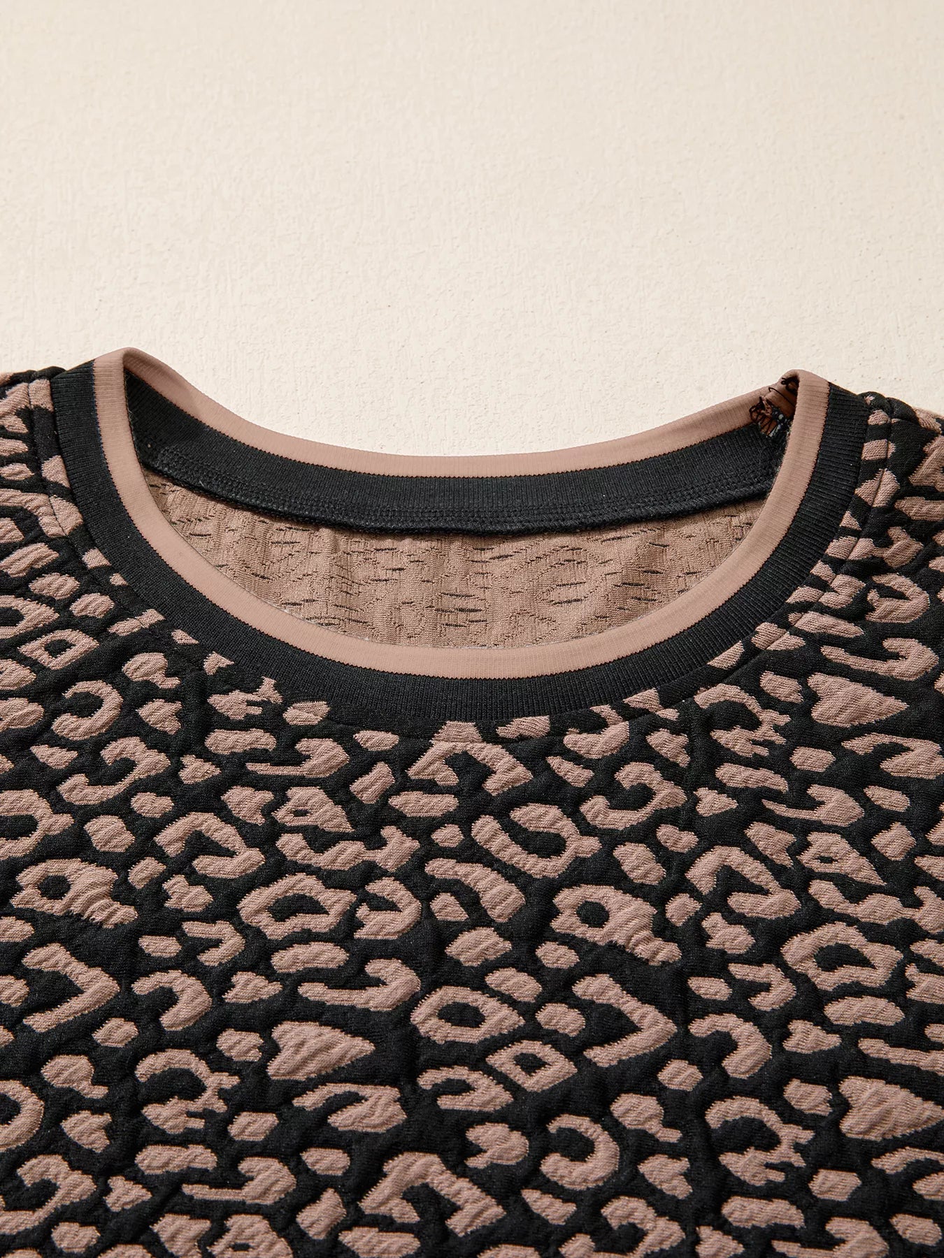 Leopard Print Bubble Sleeve Shift Mini Dress - PBNJ FASHIONS