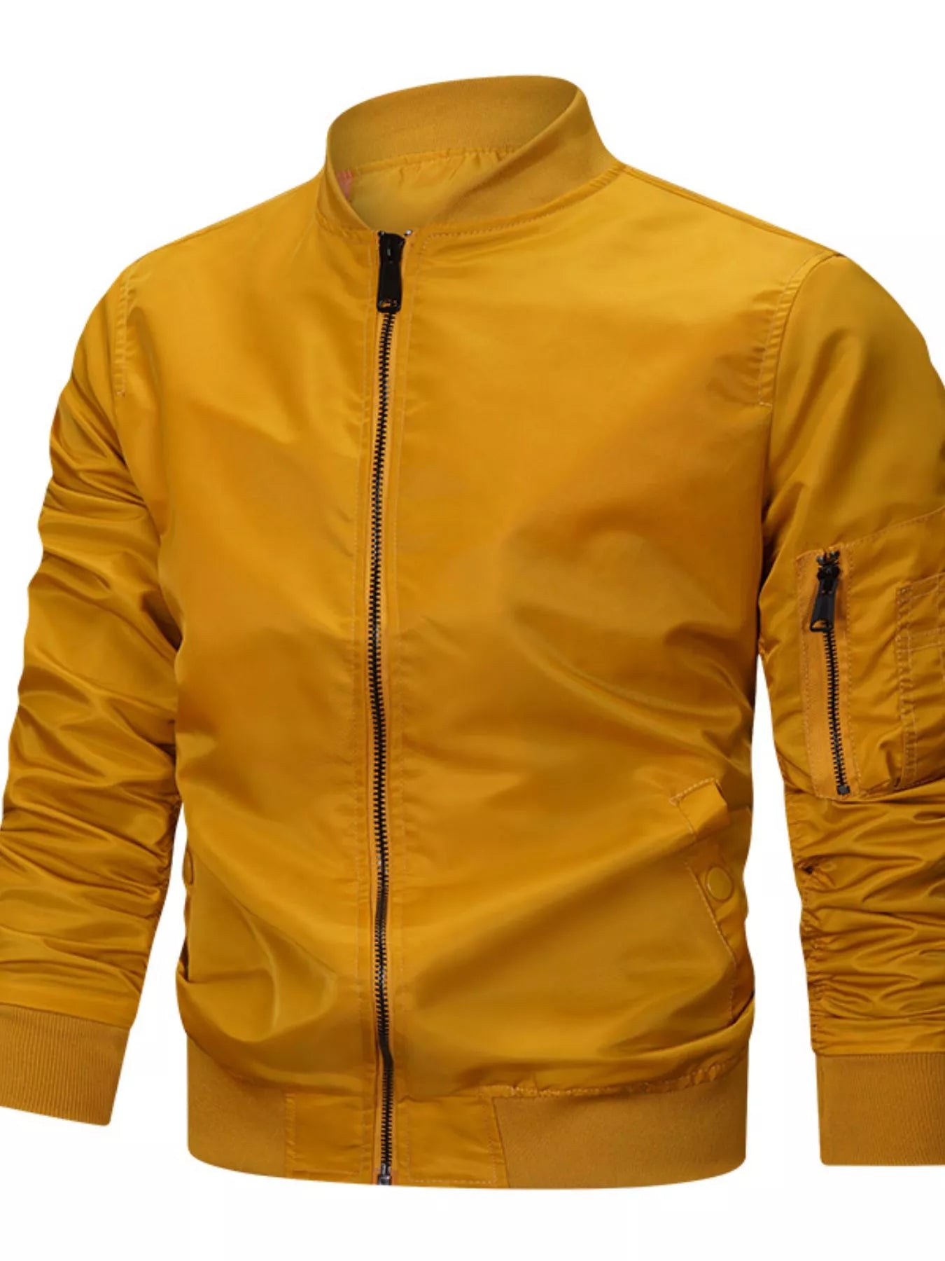 Men's Plus Size Casual Lightweight Bomber Jacket - PBNJ FASHIONS