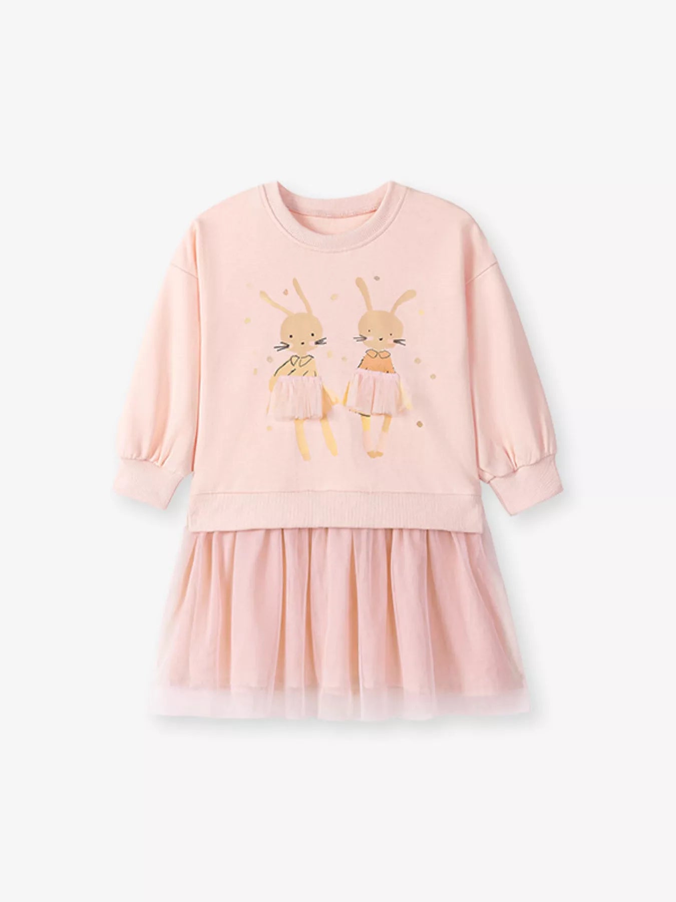 Children's Bunny Tulle Layered Dress - PBNJ FASHIONS