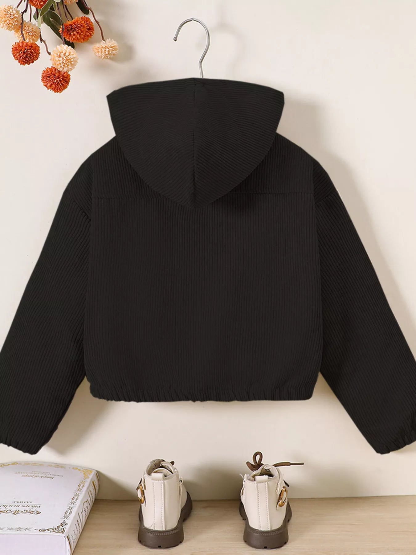 Children's Casual Corduroy Hooded Jacket - PBNJ FASHIONS