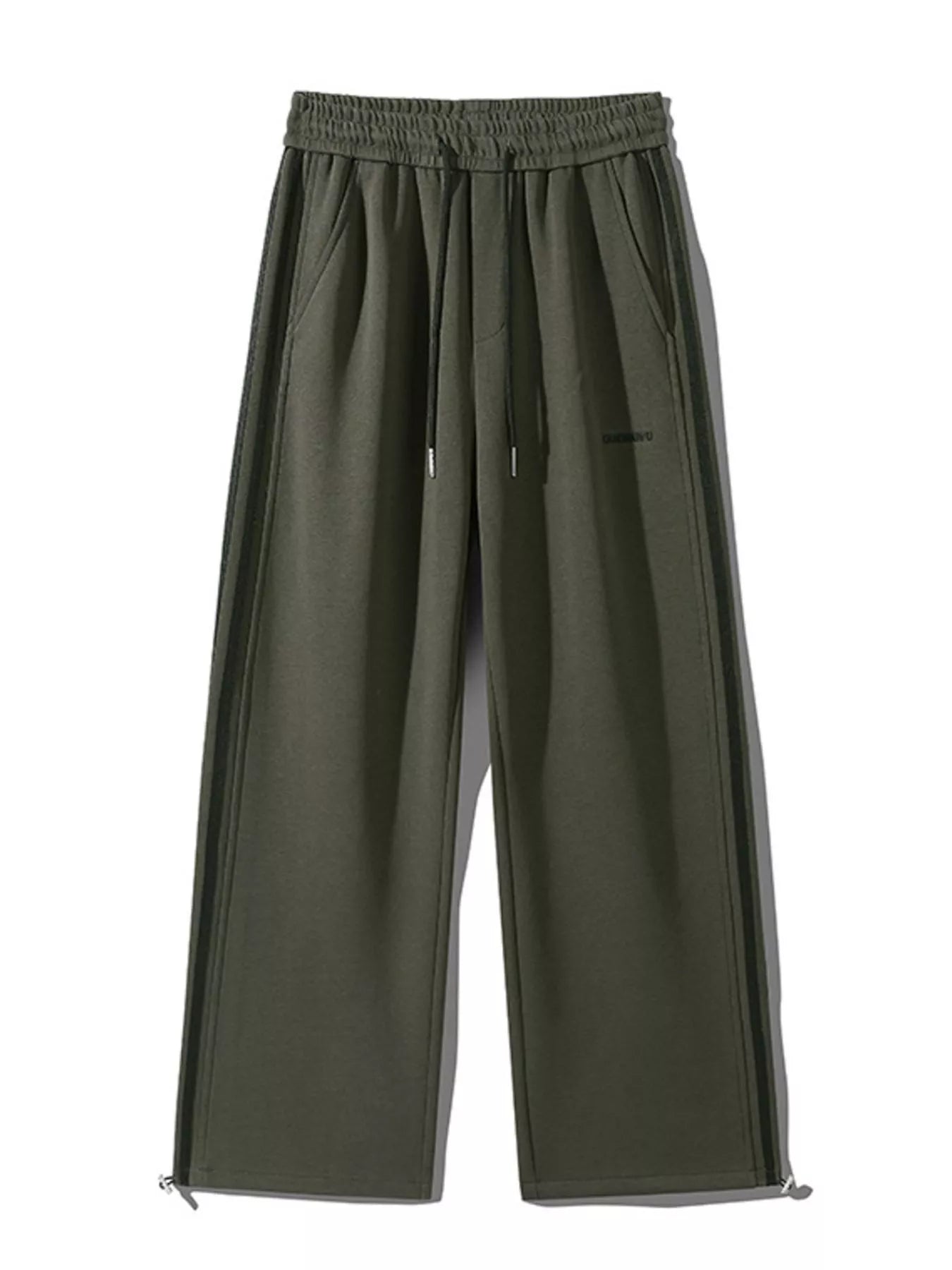 Men's Plus Size Casual Striped Wide Leg Sweatpants - PBNJ FASHIONS
