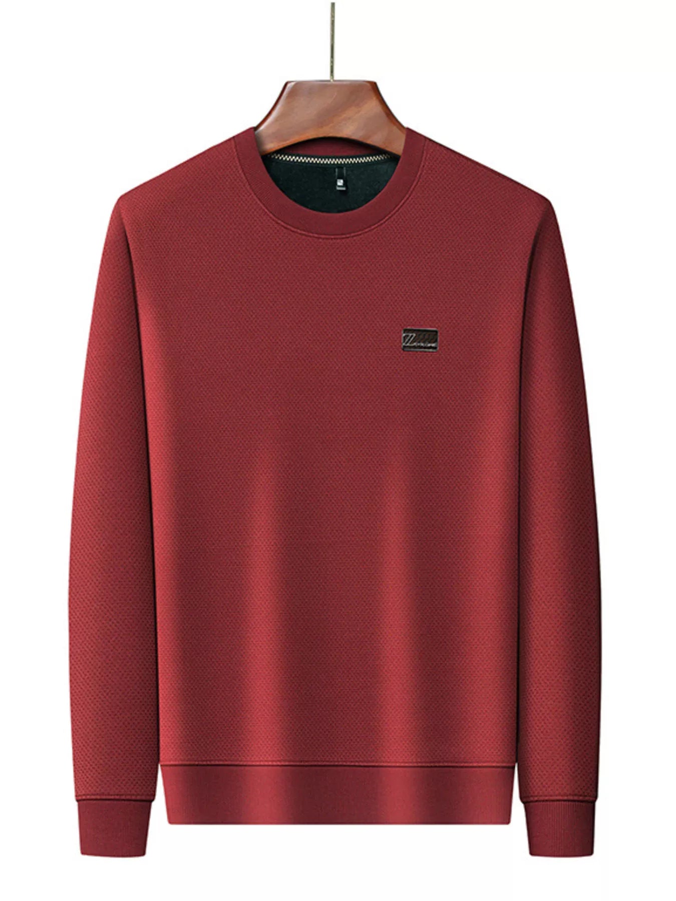 Men's Plus Size Textured Long Sleeve Casual T-Shirt - PBNJ FASHIONS