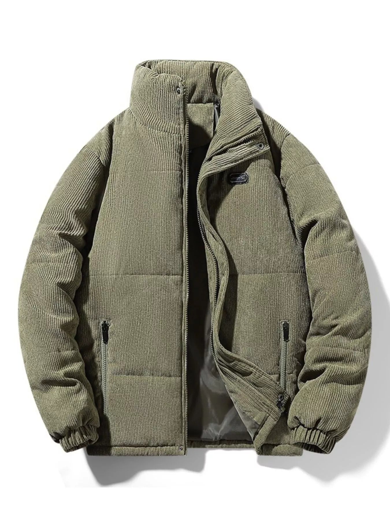 Men's Plus Size Corduroy Padded Winter Coat - PBNJ FASHIONS