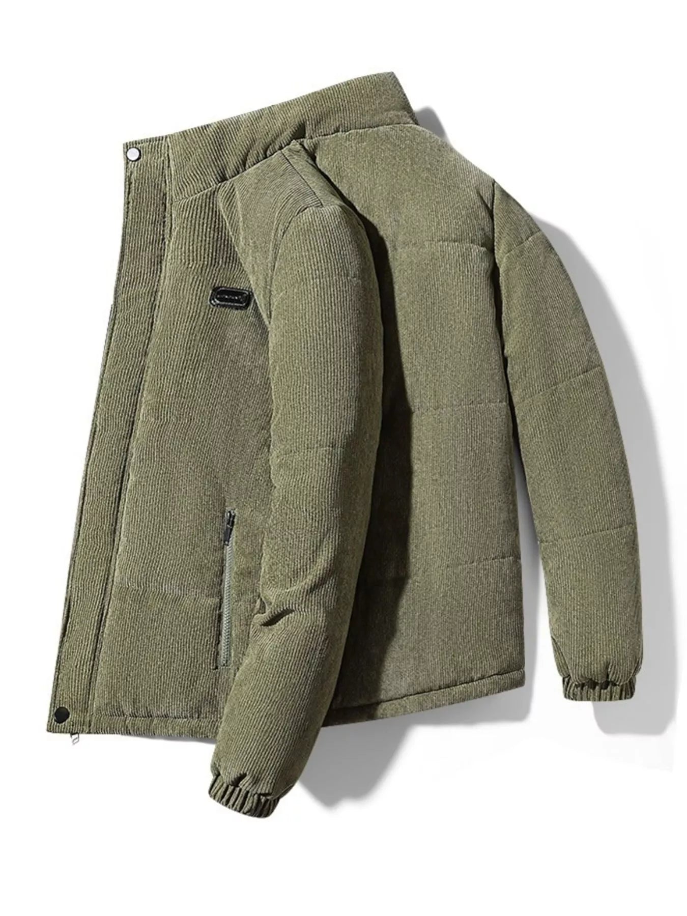 Men's Plus Size Corduroy Padded Winter Coat - PBNJ FASHIONS