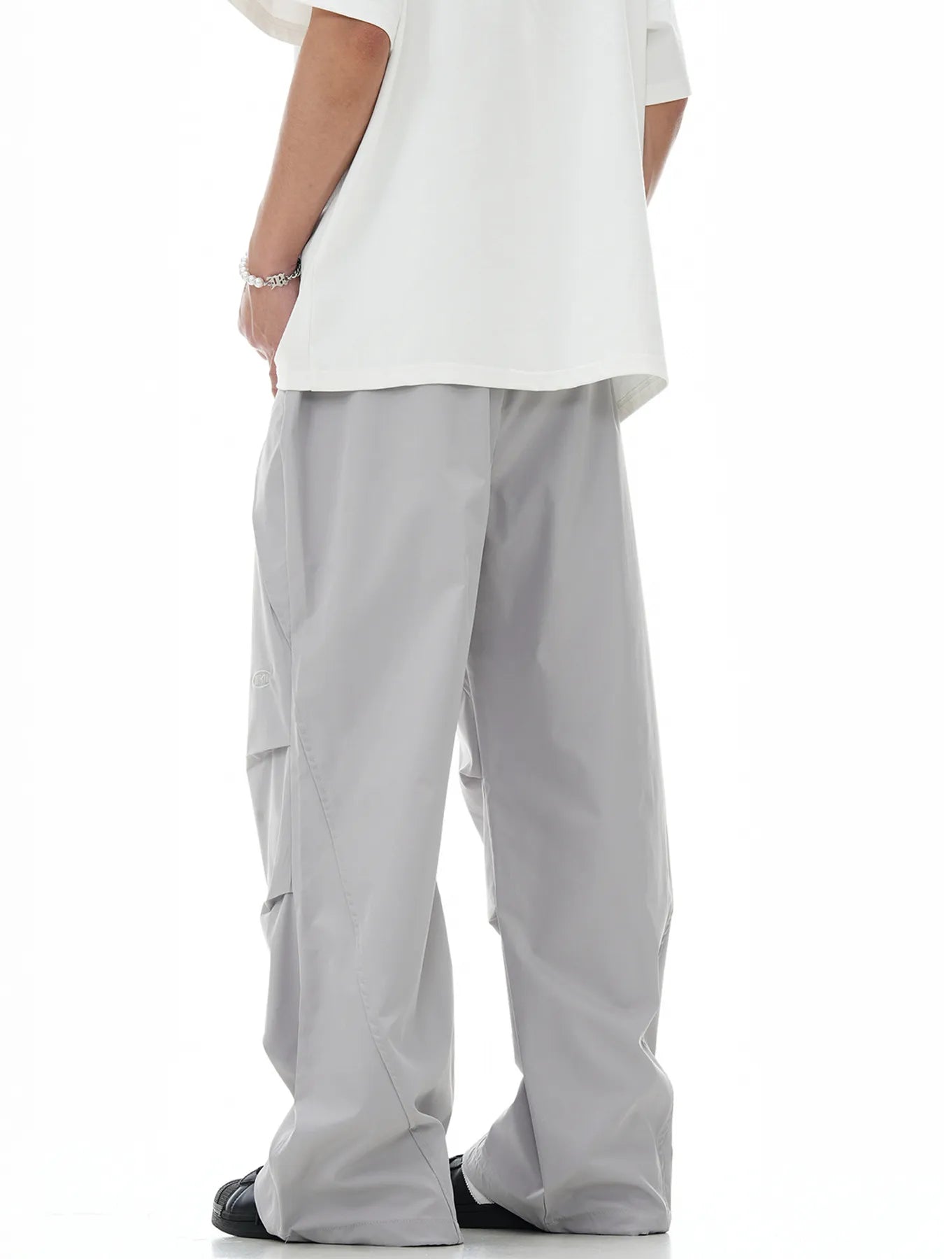 Men's Loose Fit Cargo Pants with Drawstring - Basic Style, Polyester Spandex Blend - Machine Washable - PBNJ FASHIONS