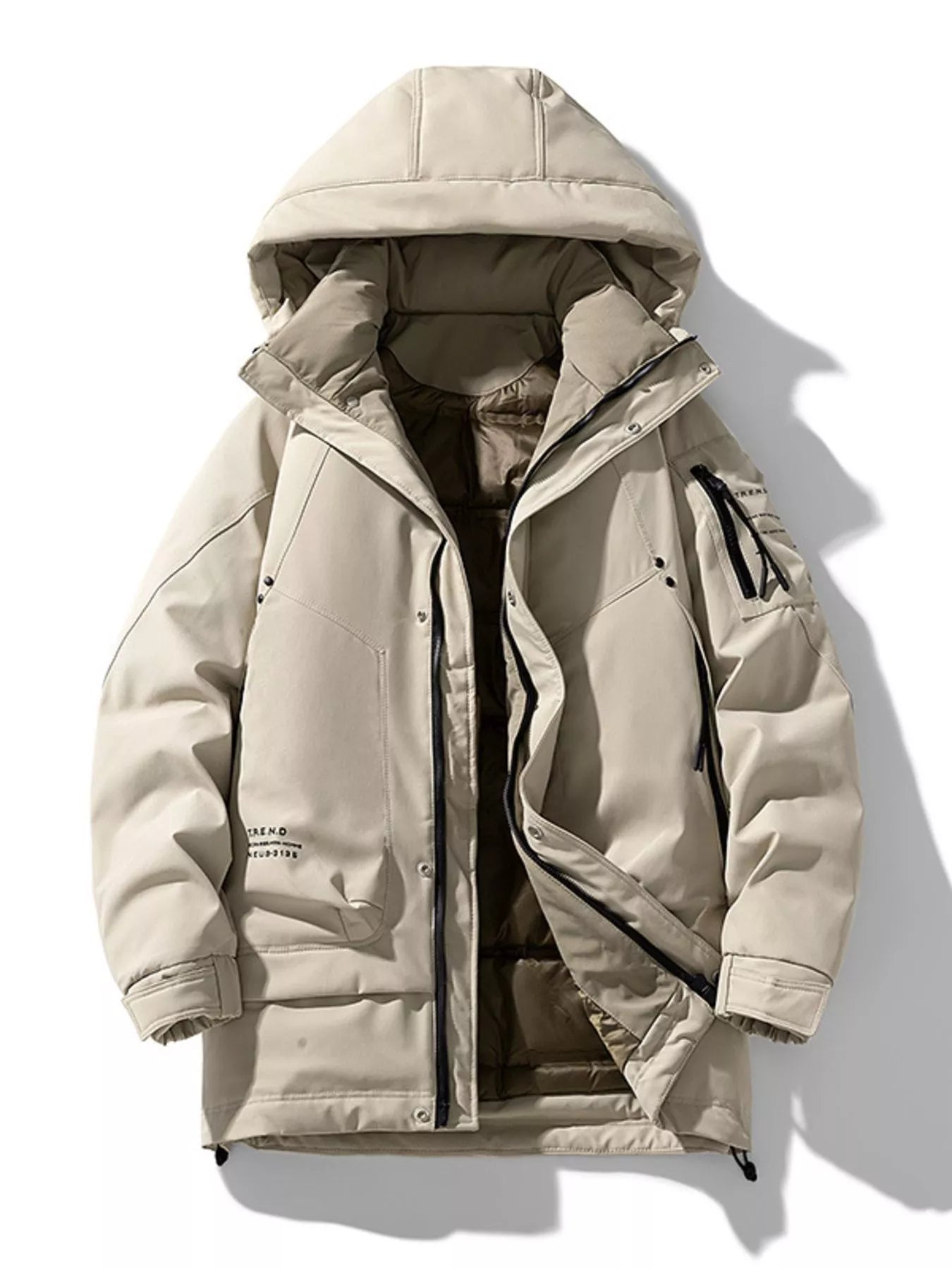 Men's Plus Size Urban Style Hooded Winter Padded Jacket - PBNJ FASHIONS