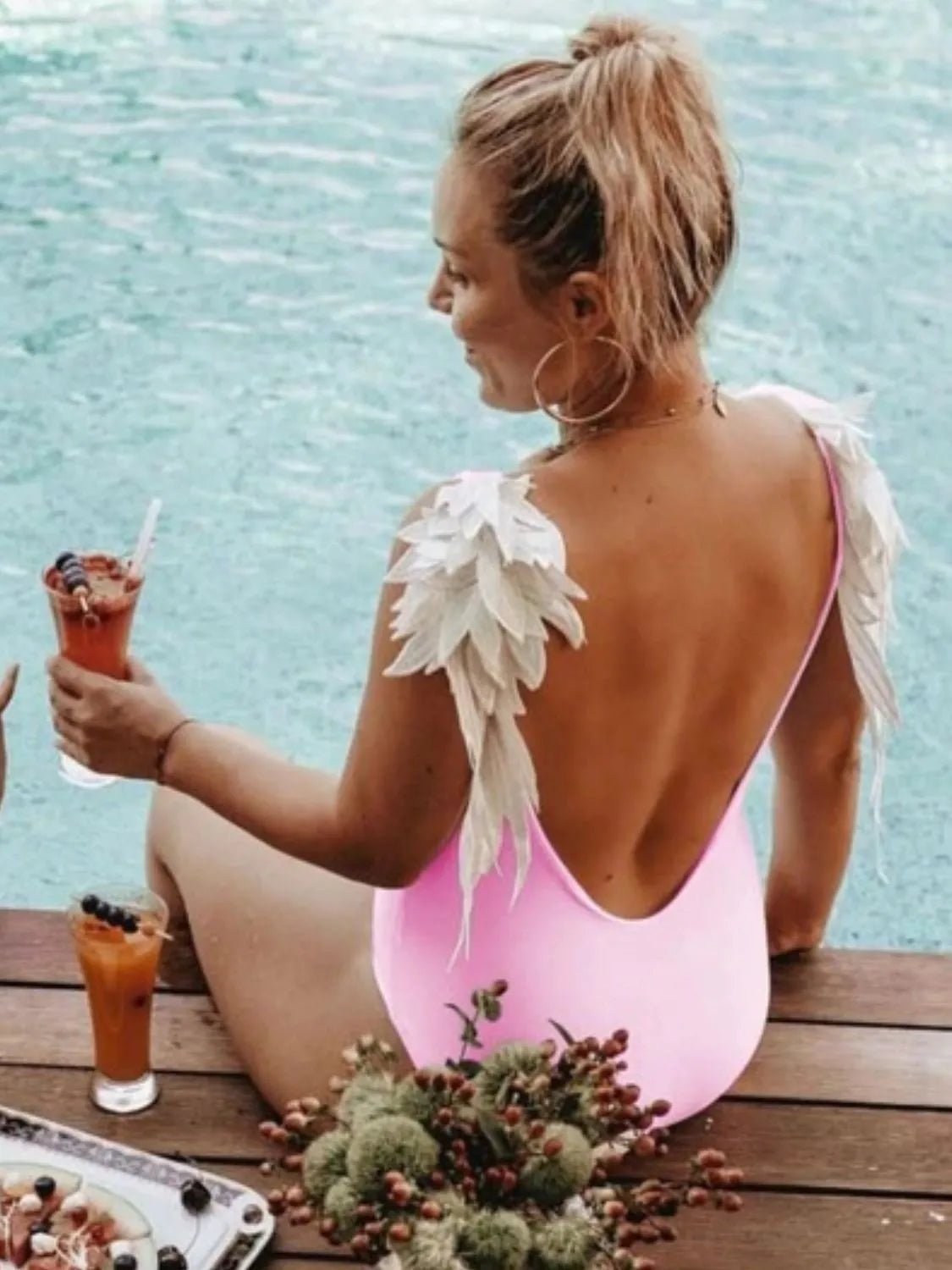 Backless Wide Strap Parent - Child Swimwear - PBNJ FASHIONS