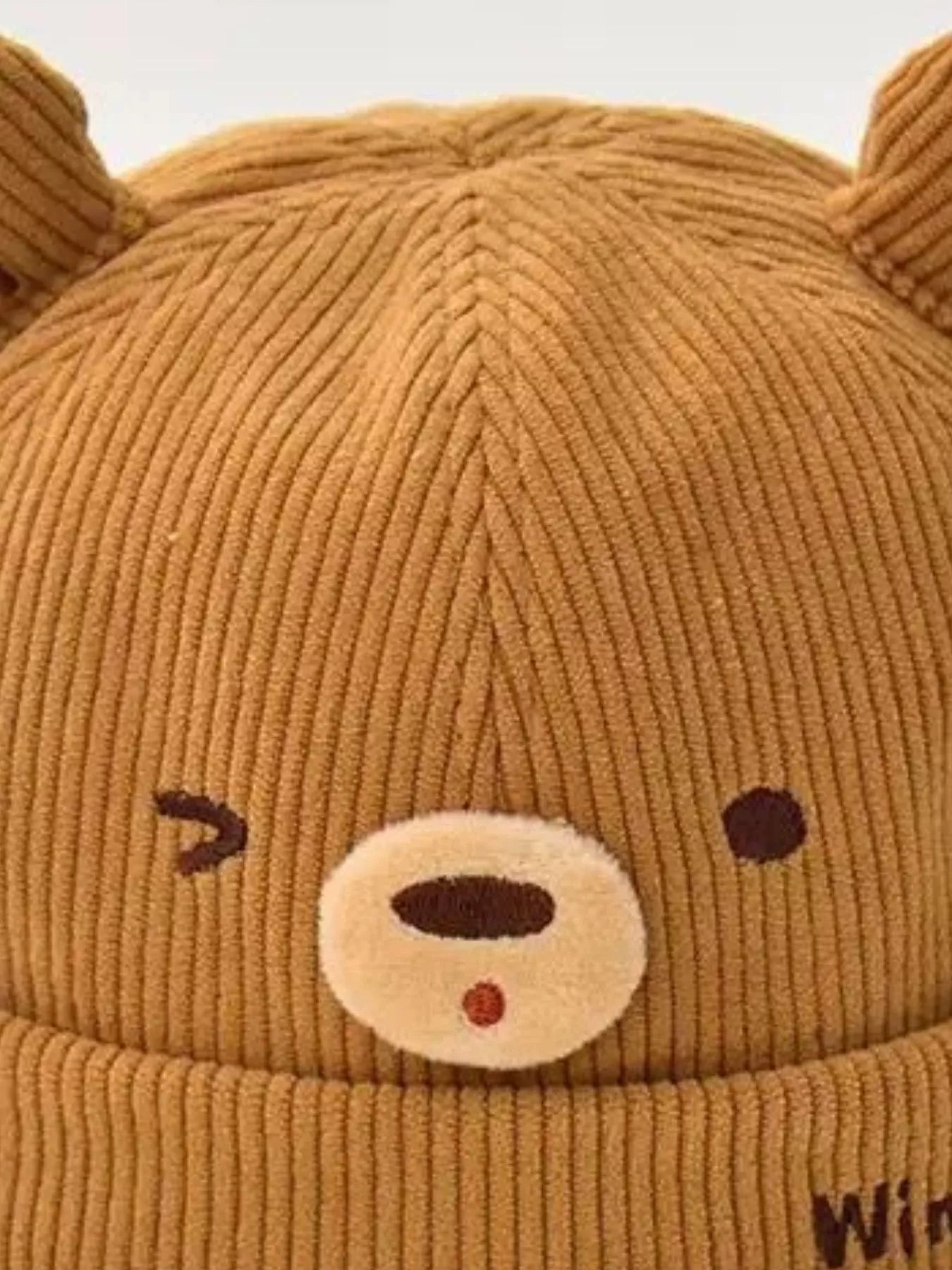 Children's Bear Ear Corduroy Hat - PBNJ FASHIONS