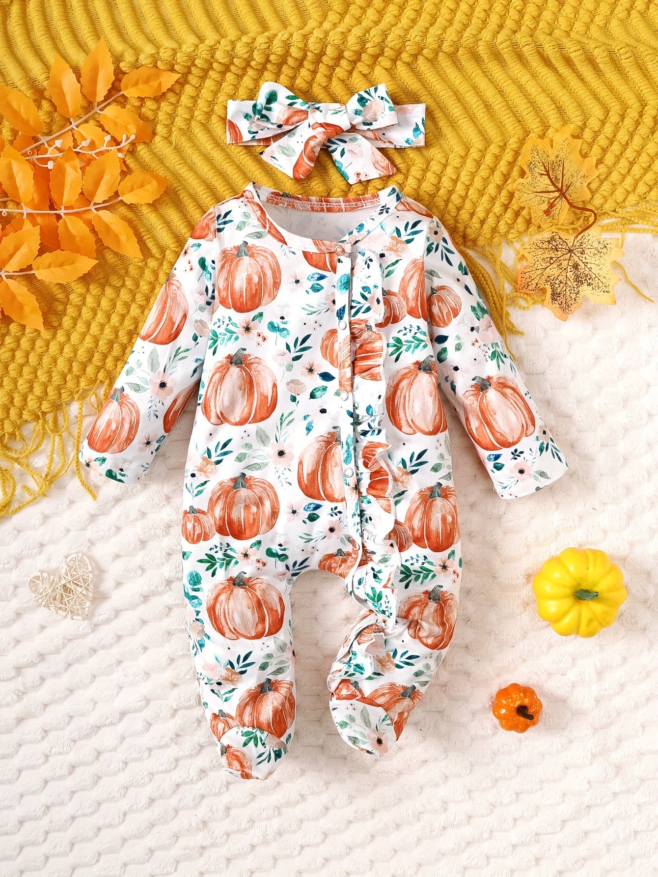 Infant And Young Children'S Casual One-Piece Crawling Clothes for Baby Girls with Covered Feet. There Are Many Patterns And 10 Colors to Choose From, for Outdoor